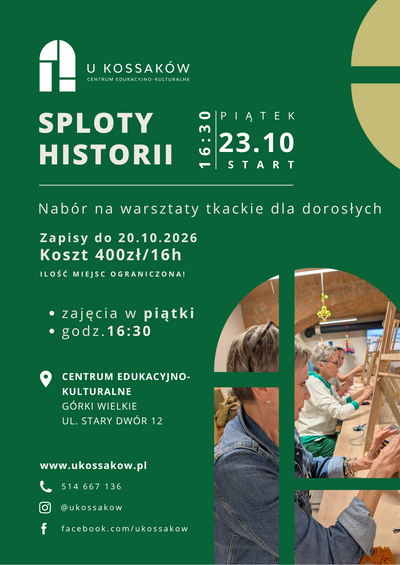Plakat wydarzenia:  Warsztaty tkackie