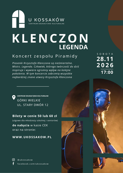 Plakat wydarzenia:  Koncert Klenczon Legenda - zespół Piramidy